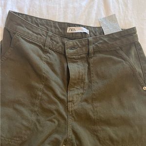 Zara wide leg cargo pants